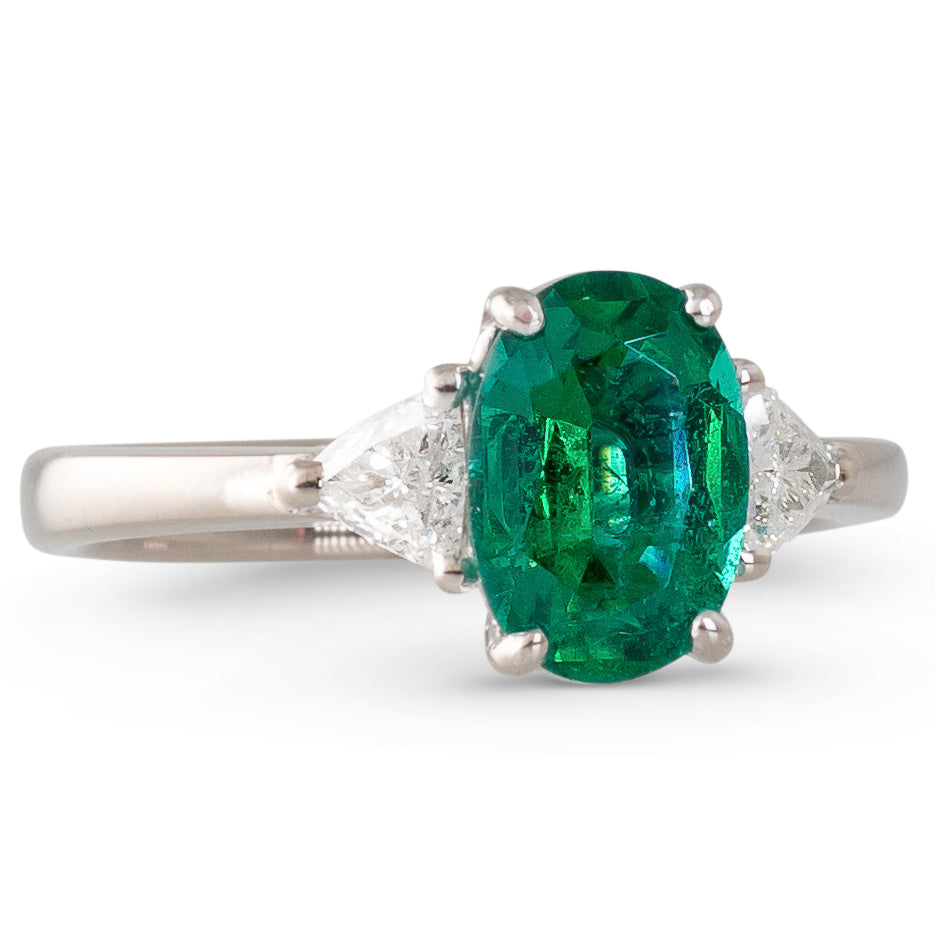 Emerald and Diamond Ring