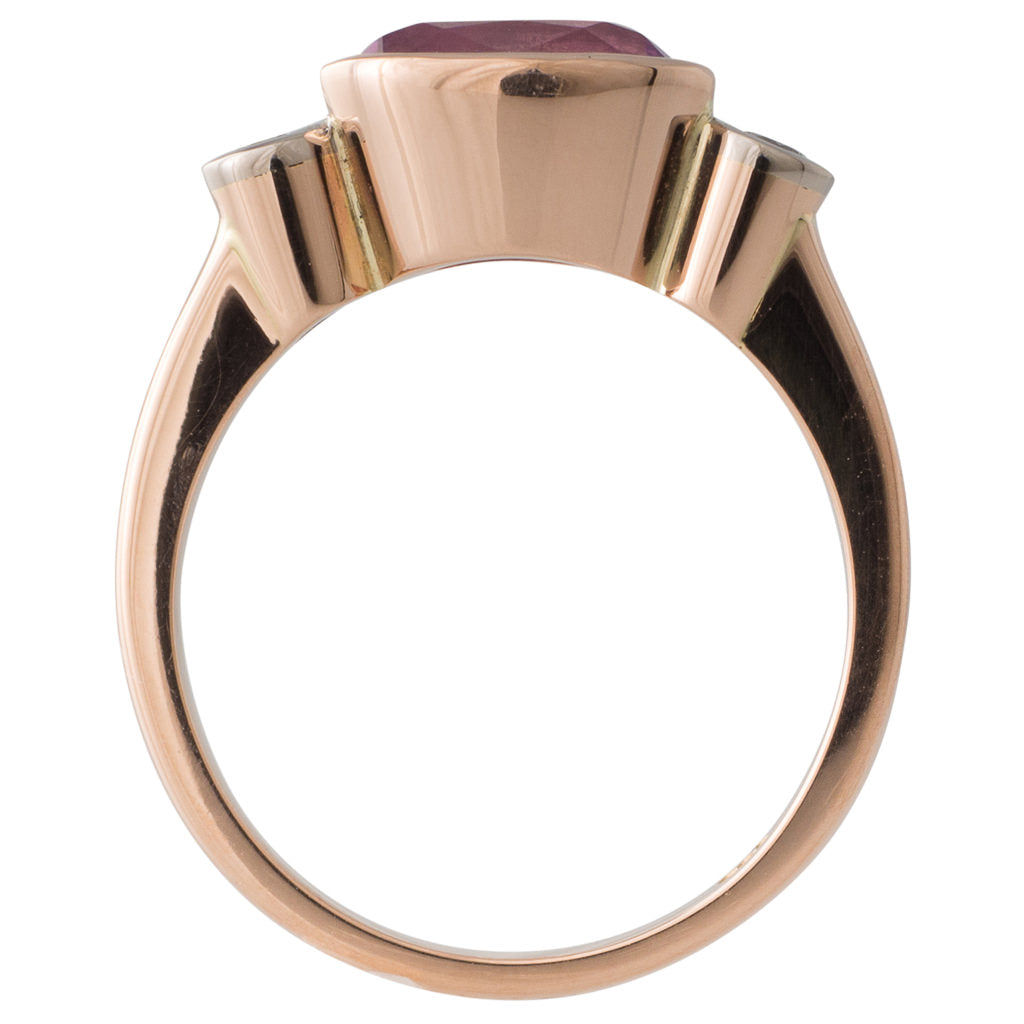 Unheated Pink Sapphire Ring