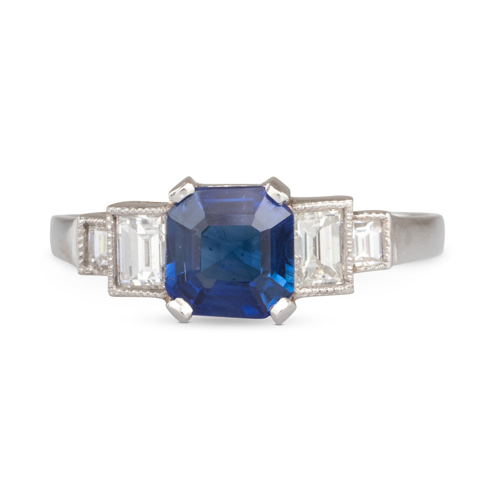 Sapphire & Diamond Ring