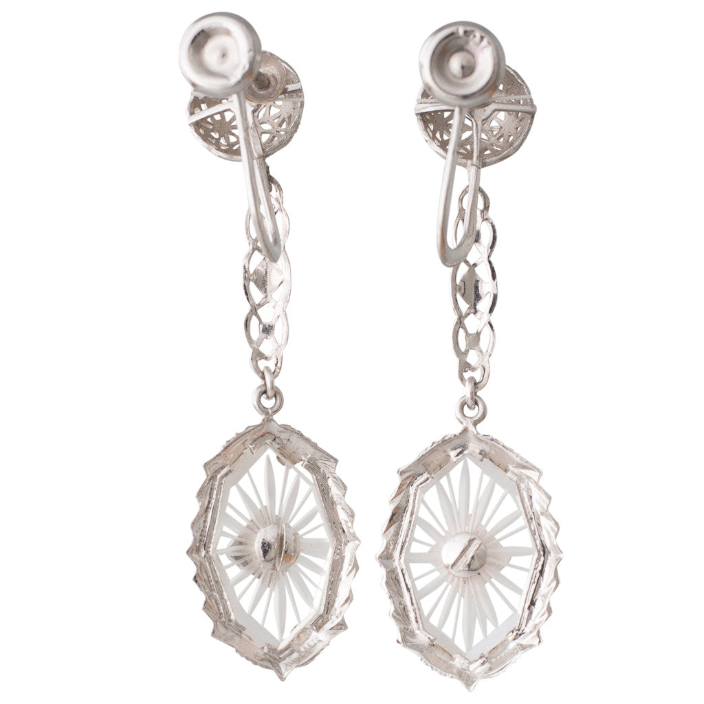 Rock Crystal & Diamond Drops