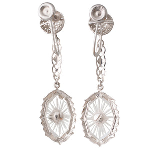 Rock Crystal & Diamond Drops