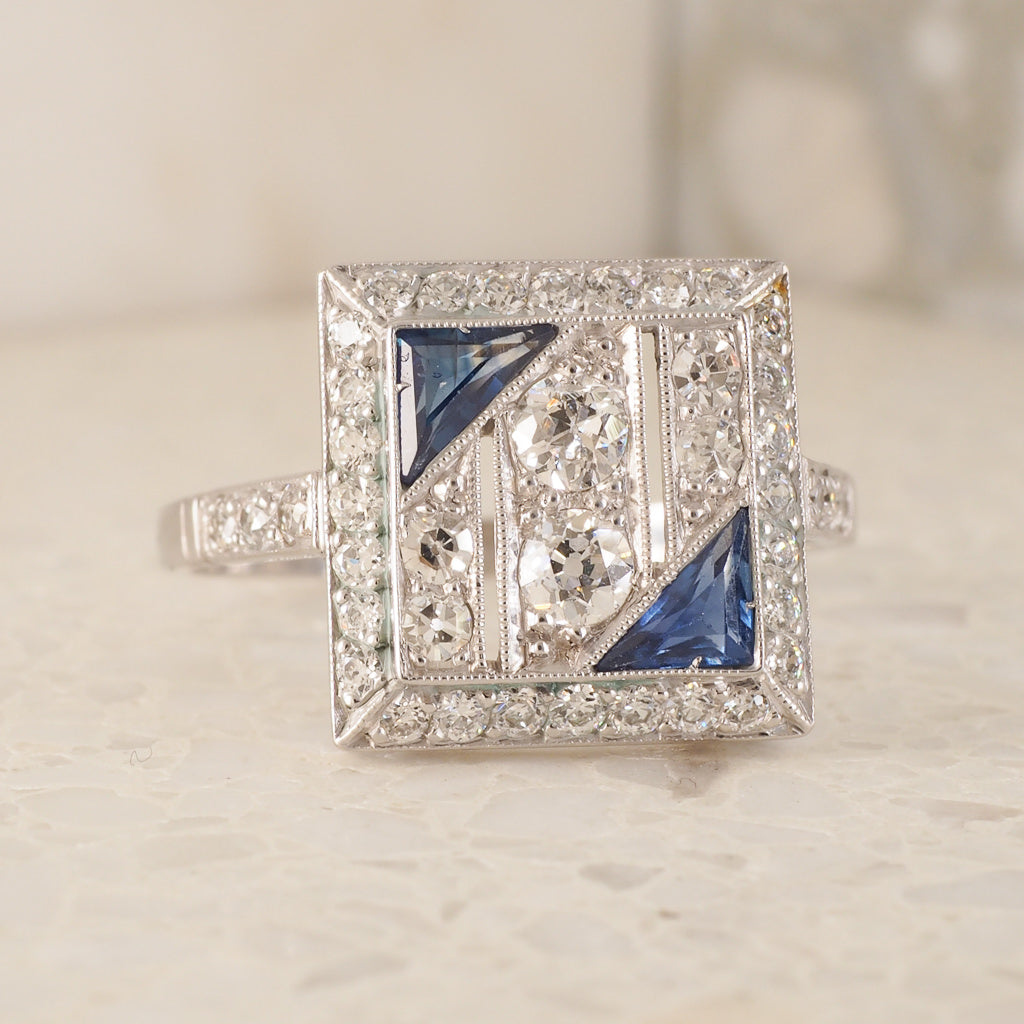 Sapphire & Diamond Ring