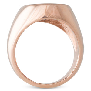 Oval Rose Gold Signet Ring