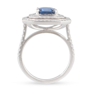 Sri Lankan Sapphire Octagonal Ring