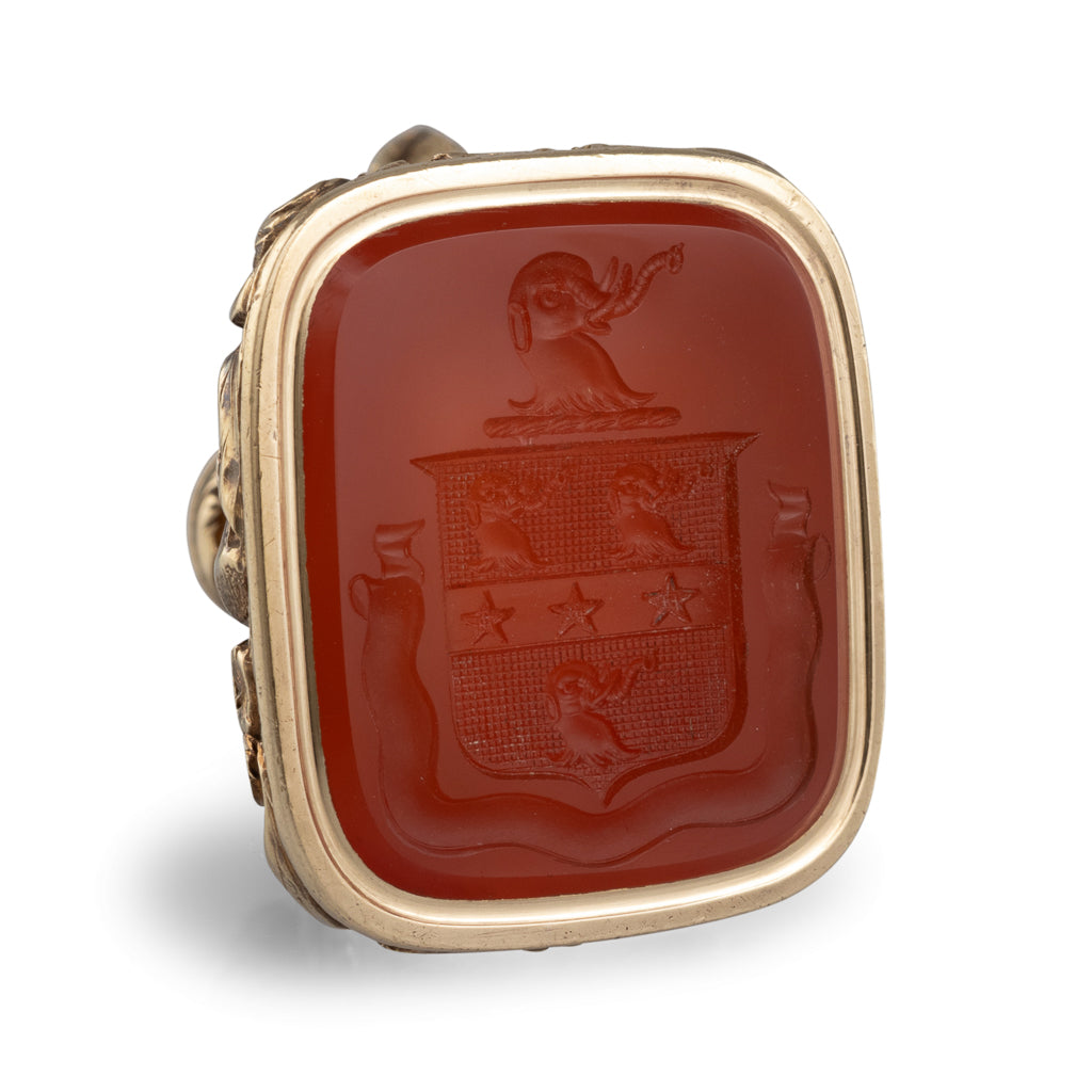 Gold and Carnelian Seal Fob