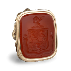 Gold and Carnelian Seal Fob