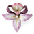 Enamel Orchid Brooch