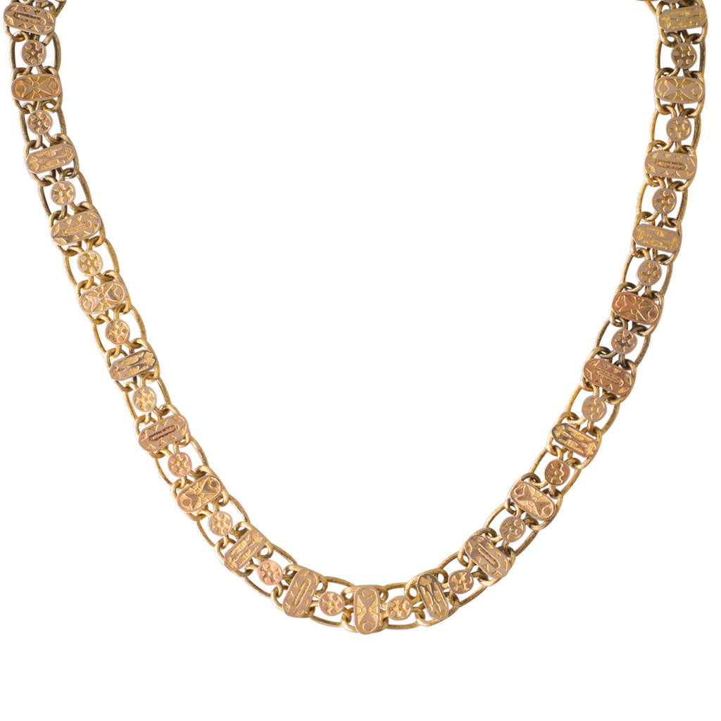 Fancy Link Victorian Gold Collar | Rutherford