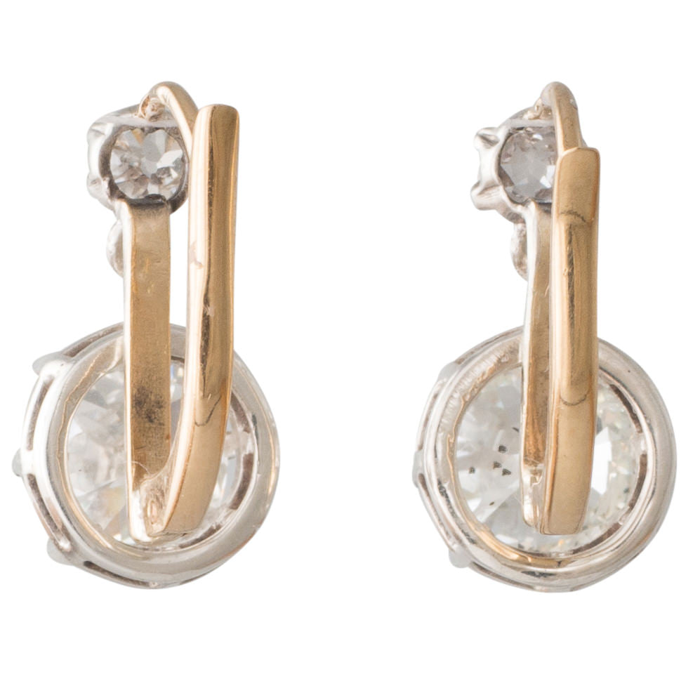 Antique French Diamond Earrings