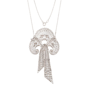 Elaborate Antique Diamond Brooch