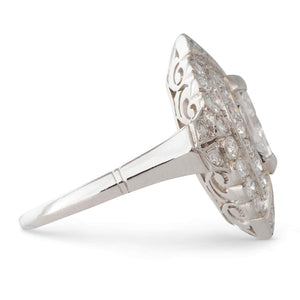 A Marquise Diamond Ring