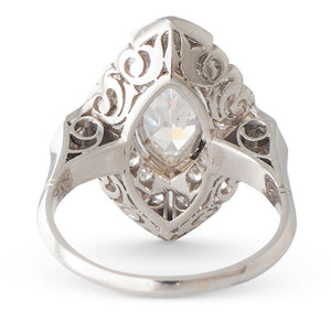 A Marquise Diamond Ring