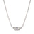 Half Moon Floating Diamond Pendant
