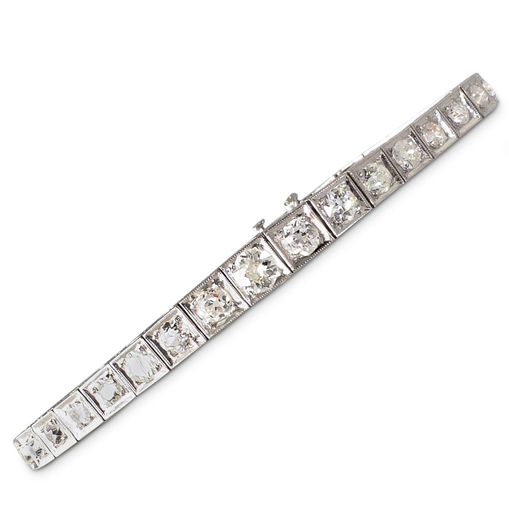 Antique Diamond Line Bracelet