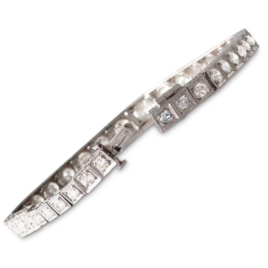 Antique Diamond Line Bracelet