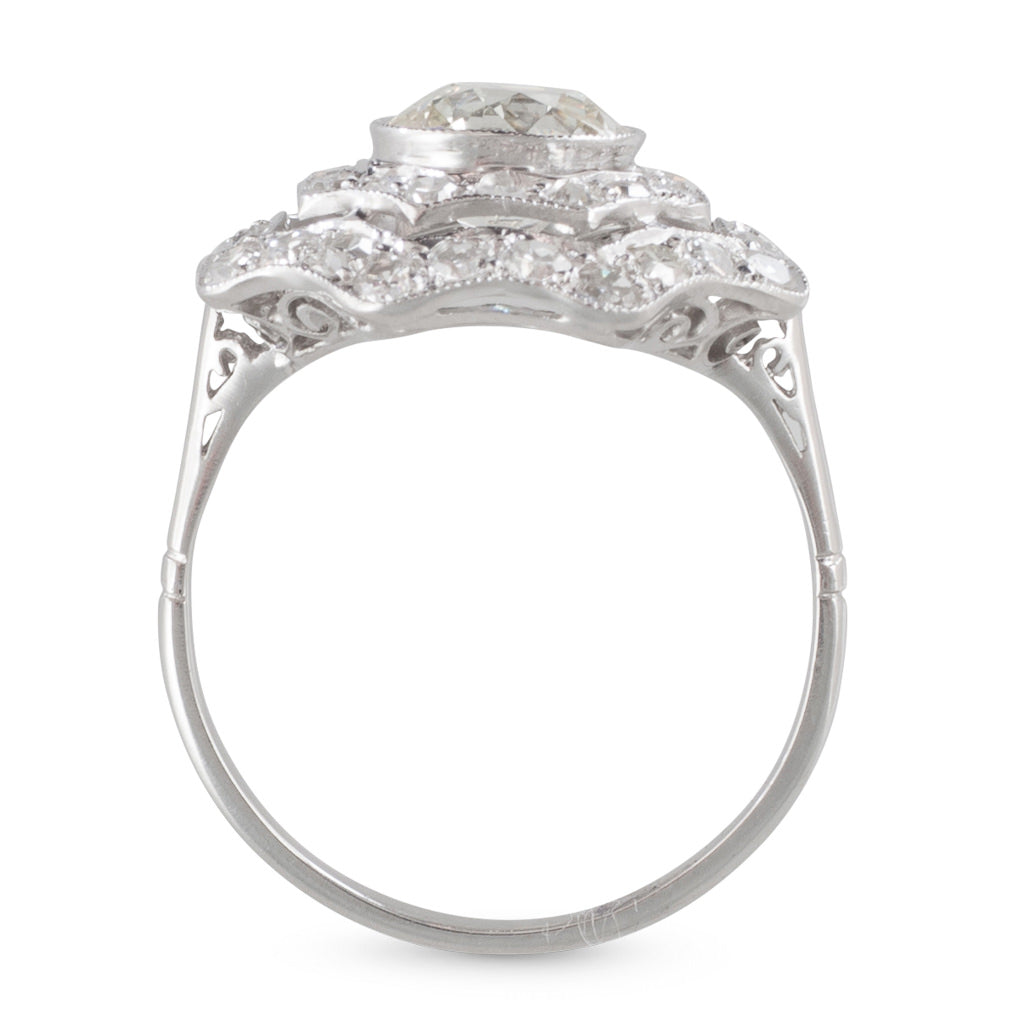 Diamond Snowflake Cluster Ring