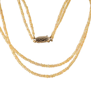 Double Strand Yellow Sapphires