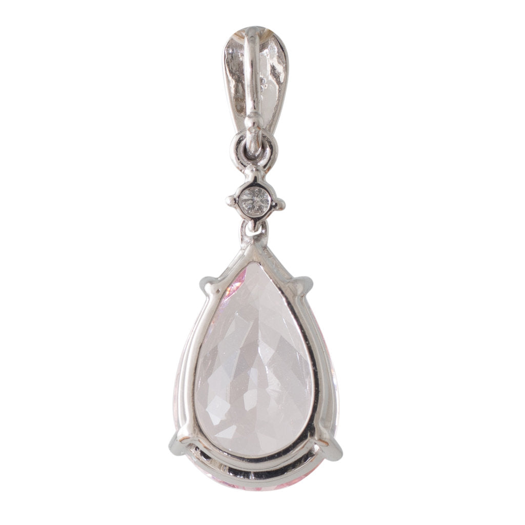 Morganite and Diamond Pendant