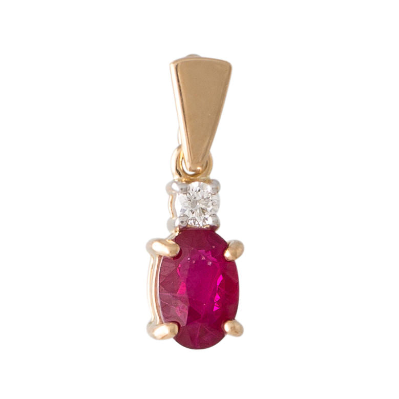 Ruby and Diamond Pendant