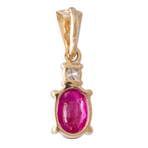 Ruby and Diamond Pendant