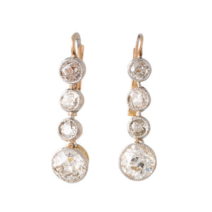 Antique Diamond Drop Earrings