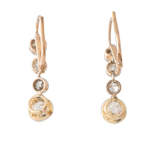 Antique Diamond Drop Earrings