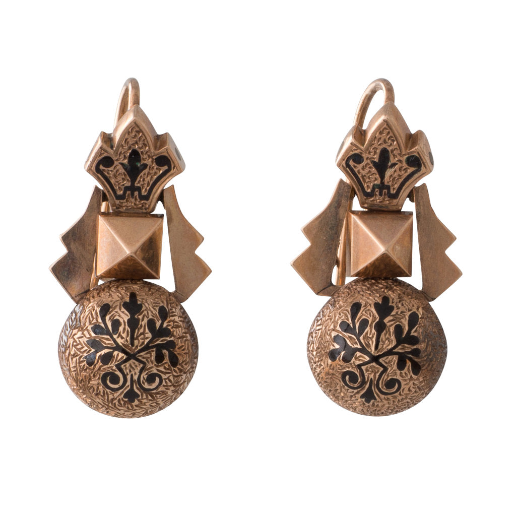 Victorian Gold Drop Earrings