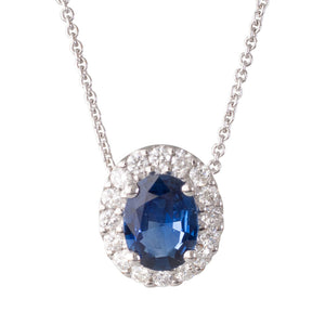 Sapphire and Diamond Pendant