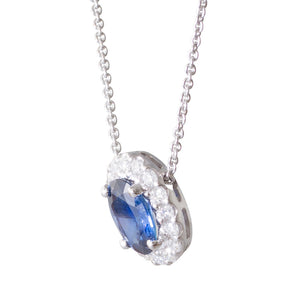 Sapphire and Diamond Pendant