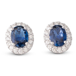 Sapphire and Diamond Earrings