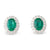 Emerald and Diamond Earrings