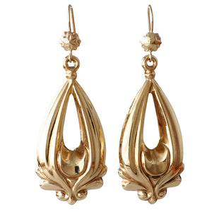 Antique Gold Drop Earrings