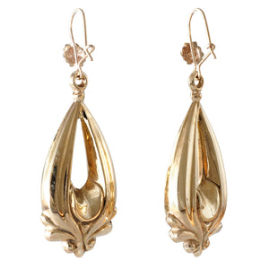 Antique Gold Drop Earrings