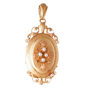 Antique Rose Gold Locket