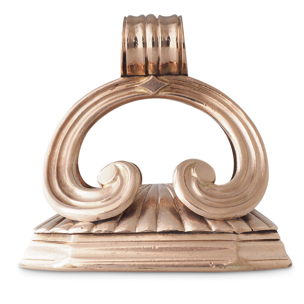 Large Antique Rose Gold Seal
