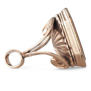 Large Antique Rose Gold Seal