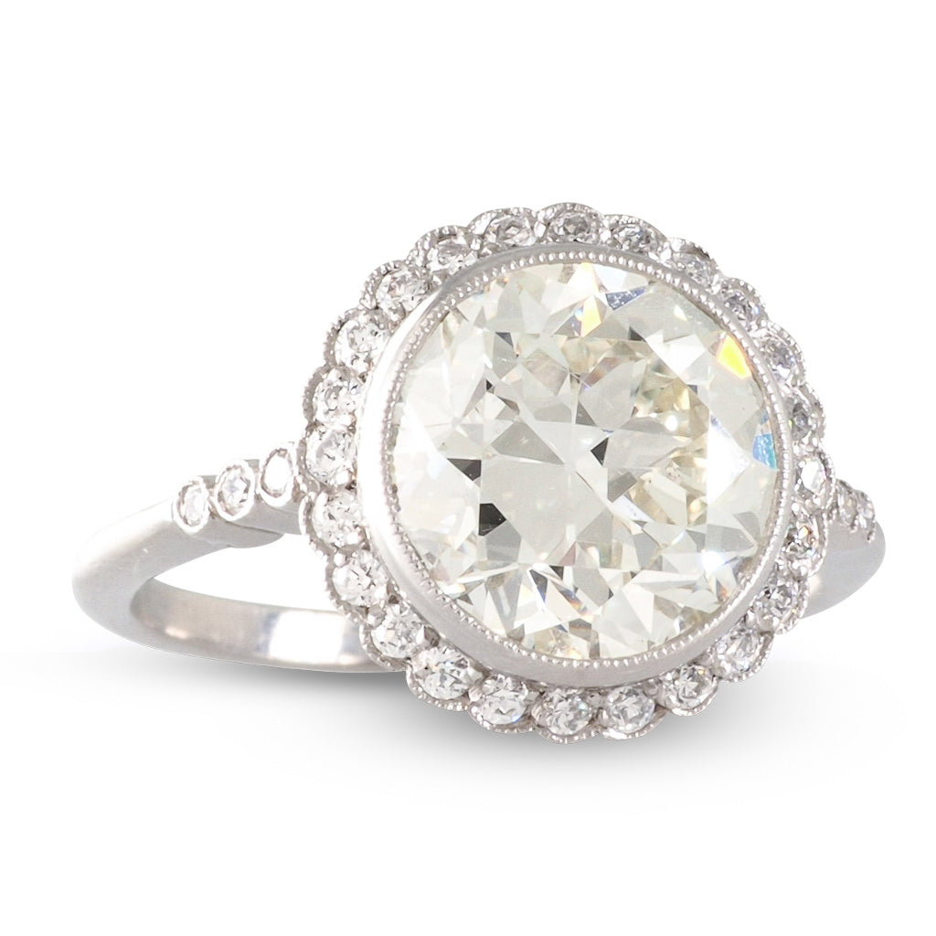 3.18ct Diamond Halo Ring