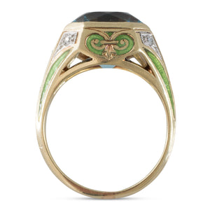 Art Nouveau Aquamarine Ring