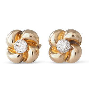 Love Knot Earrings with Diamond