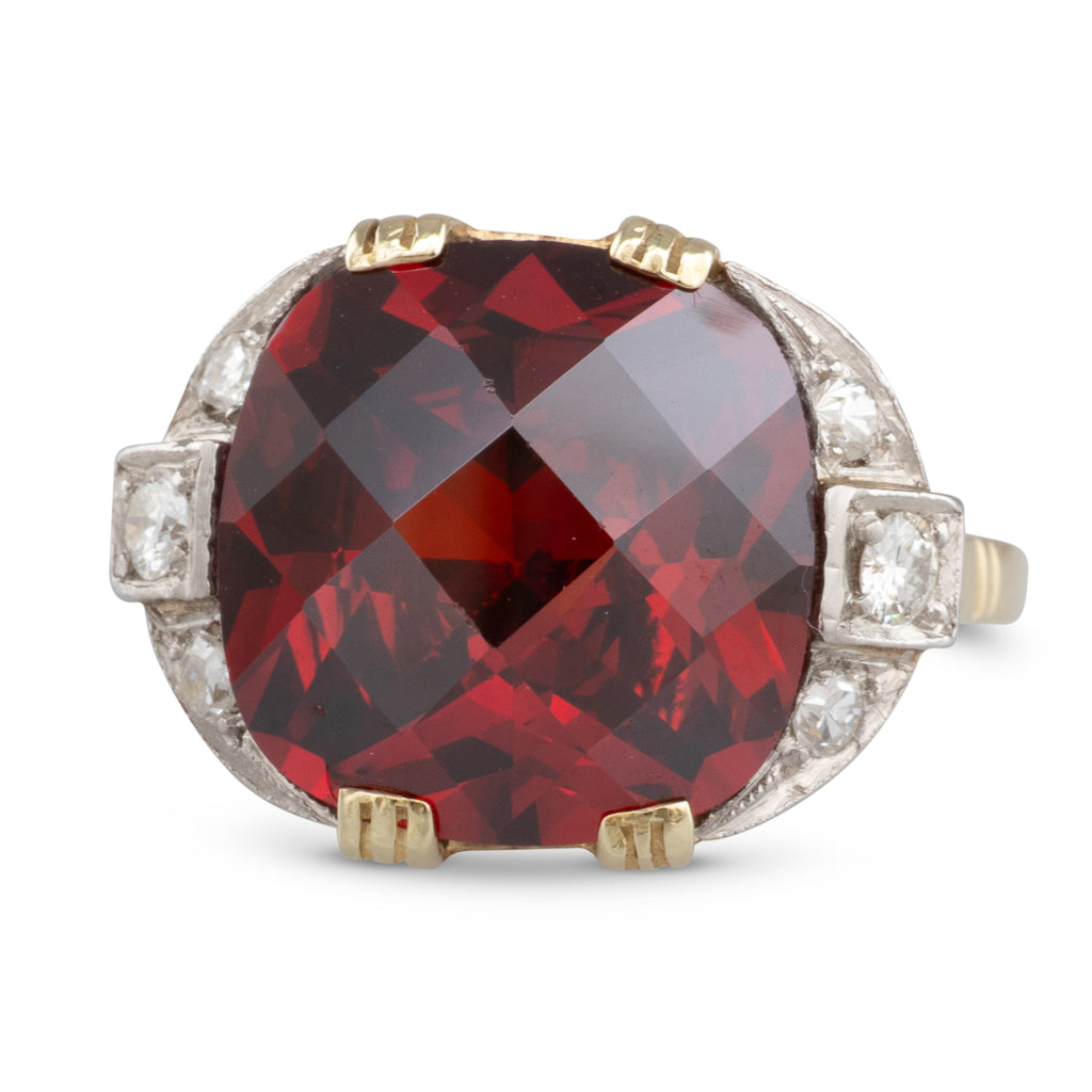 Garnet and Diamond Ring