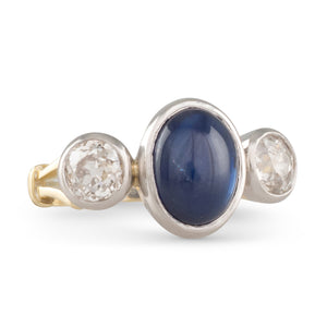 Antique Sapphire & Diamond Ring