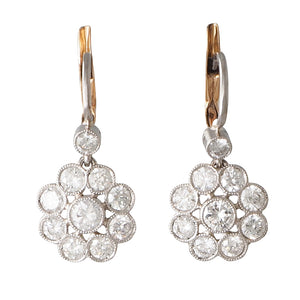 Diamond Cluster Earrings