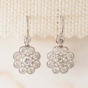 Diamond Cluster Earrings