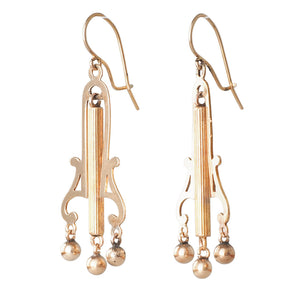 Victorian Gold Earrings