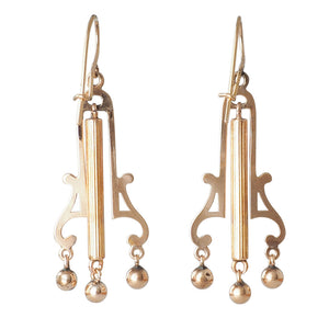 Victorian Gold Earrings