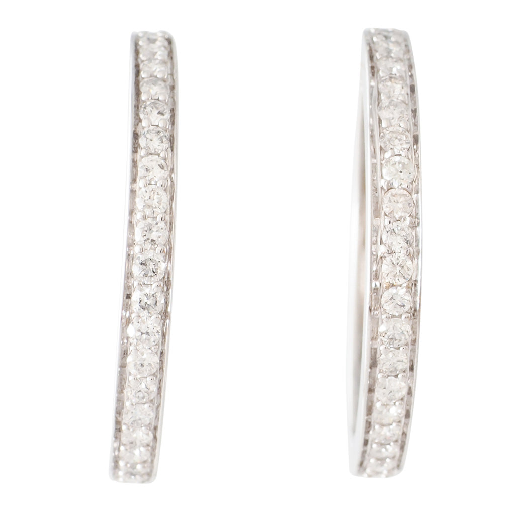 Diamond Hoop Earrings