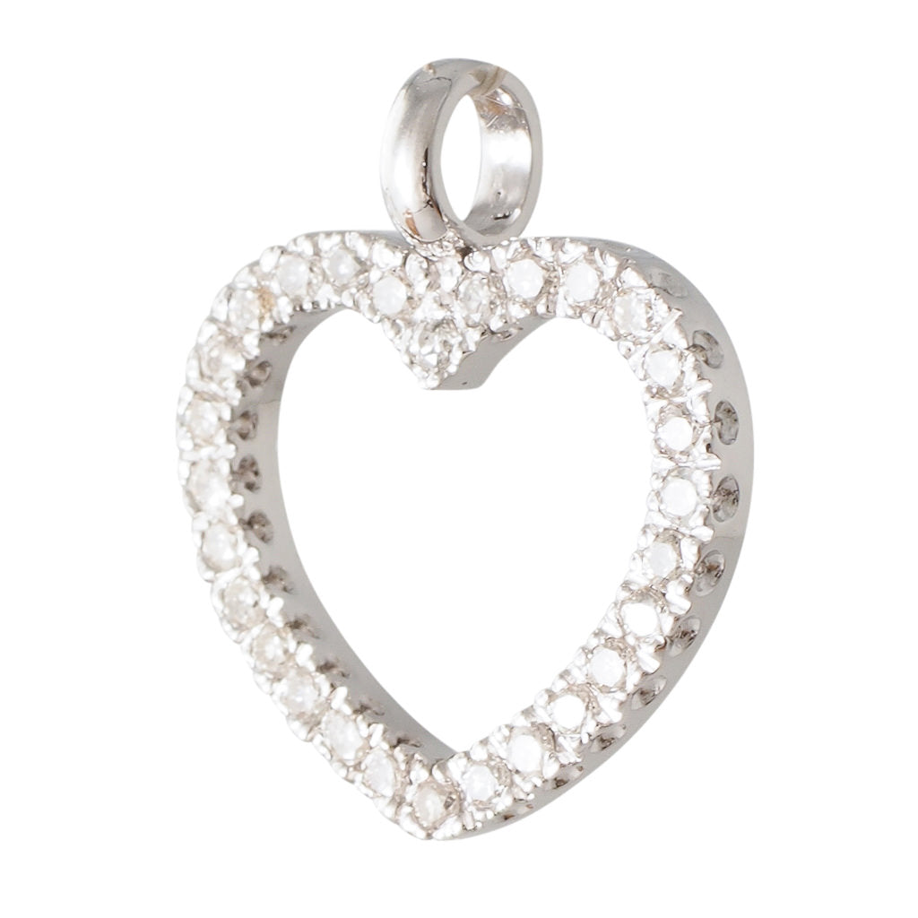 Heart Shaped Diamond Pendant
