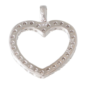 Heart Shaped Diamond Pendant
