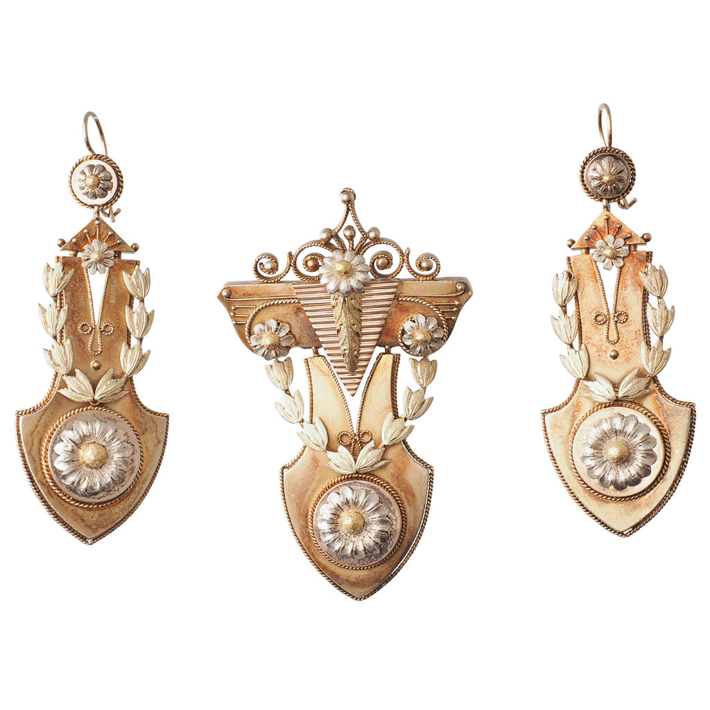 Victorian Pendant & Earring Suite