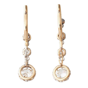 Antique Diamond Drop Earrings